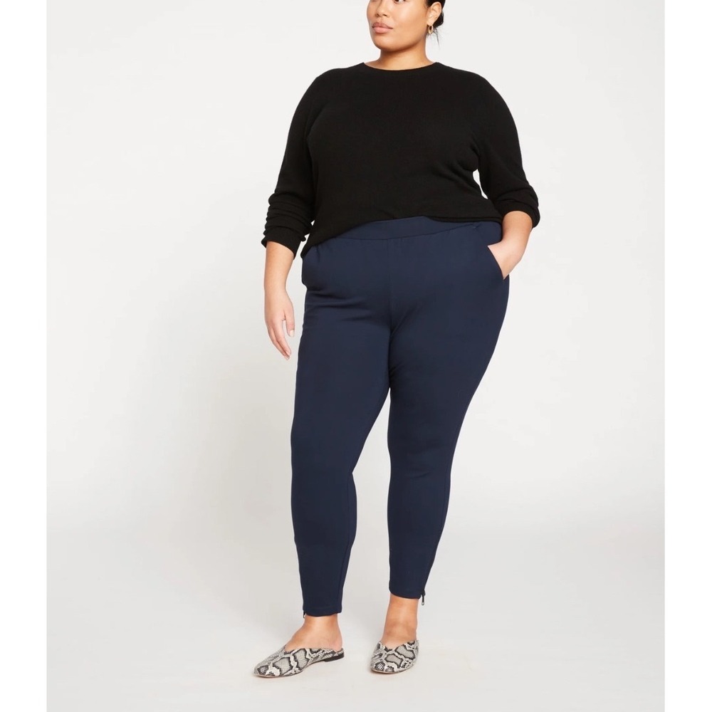 Universal Standard NWT Moro Pocket Signature Ponte Pants Sz 3XL Navy Stretch‎